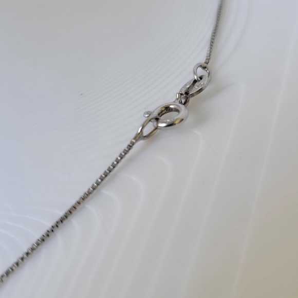 Sterling Silver 925 THAI Emerald Cut Cubic Zirconia Marcasites Necklace 18” - Picture 11 of 11